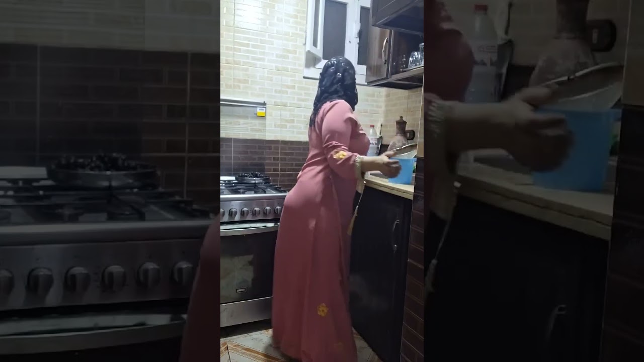 روتين ام حنين في المطبخ 