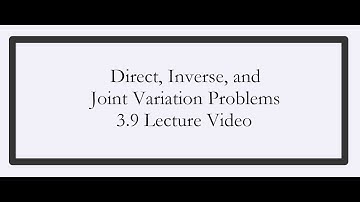 3.9 Lecture Video - Pre-Calculus