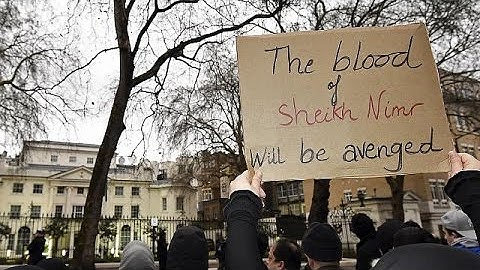 Angry protests in London following Saudi executions