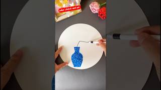 how to make flower 🌺 Vase #art #diy #craft #shorts #viral