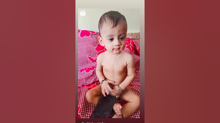 Little baby playing with mobile phone 😍