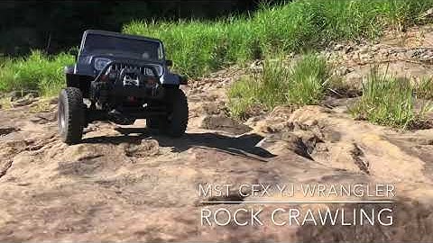 MST CFX YJ Wrangler Rock Crawling scale crawler