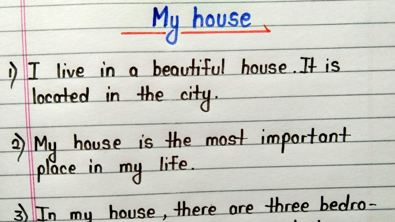 my house essay english