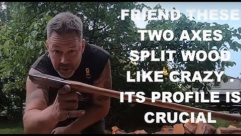 THE PERFECT FIREWOOD CHOPPING BLOCK