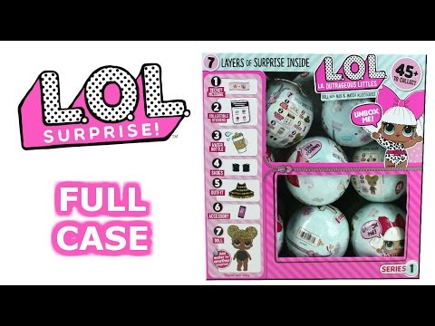 L.O.L. Surprise Blind Box Lil Outrageous Littles Full Case Unboxing 7 Layers of Surprise Series 1