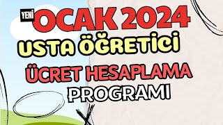 Ocak 2024 usta öğretici maaş hesaplama uygulaması. Bu ay ne kadar maaş alacağım? Örnek ücret hesabı