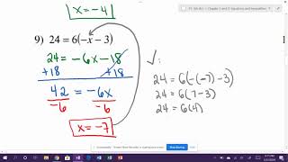 Hw #3 Solutions  Multi Step Equations Kuta Worksheet