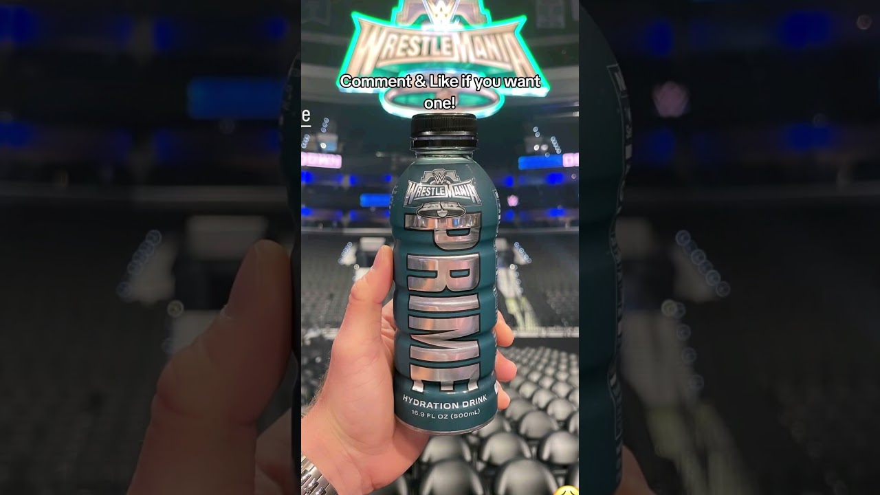 NEW WWE RARE Limited Edition PRIME Hydration Bottle 