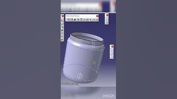 bottle and jar design in catia v5  #catia v5 #cad #3dmodeling #3d #cadcammechanical #solidworks