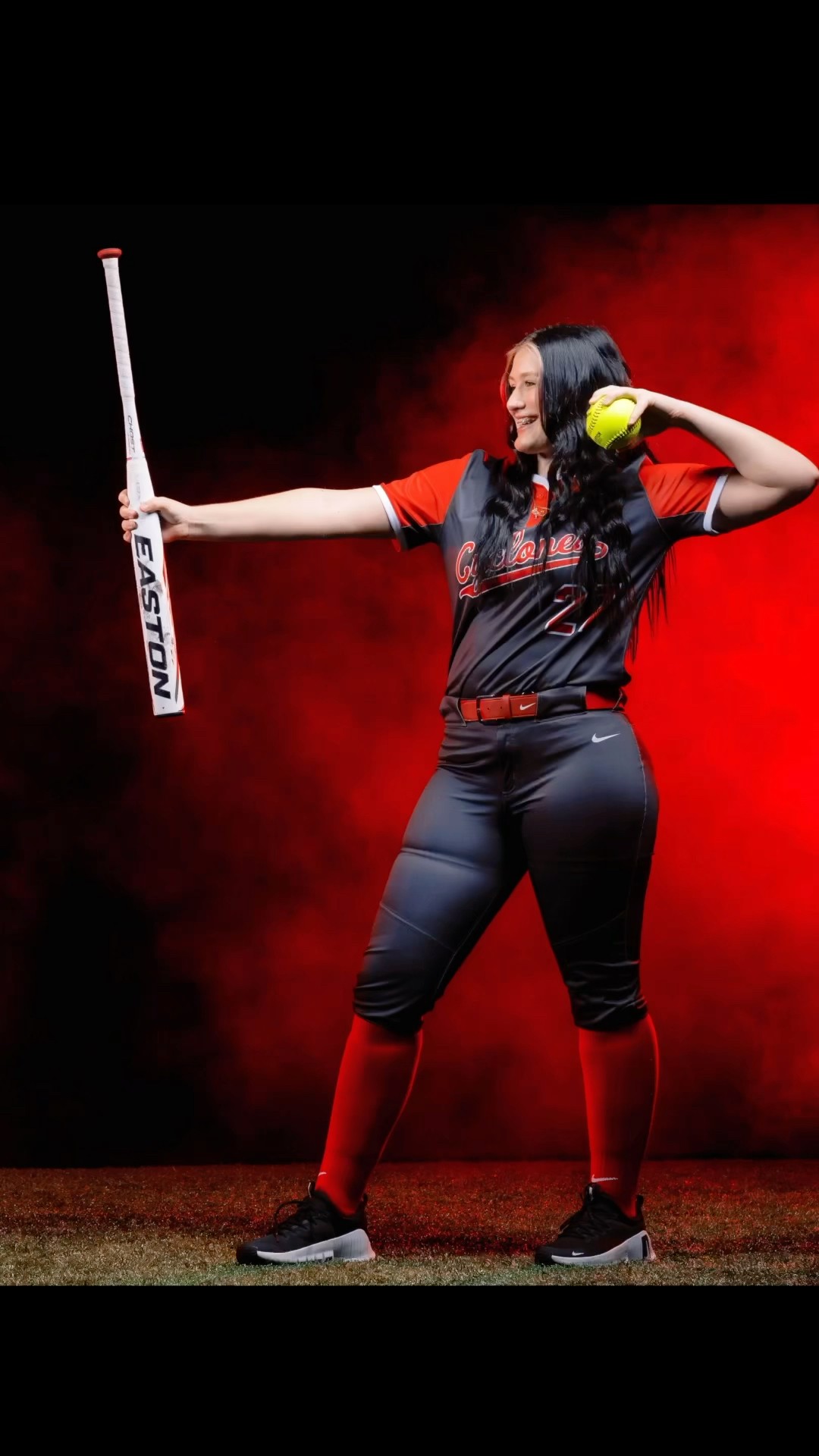 Oh, deer! Look out! Russellville Softball photoshoot! #softball #nikonz9 #sportsphotography