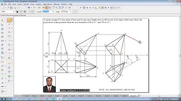 Example 16 on Projection of Solids