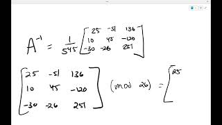 Hill 3 by 3 Cipher (Part 3) - How to find an inverse of a matrix - Codebusters - Science Olympiad