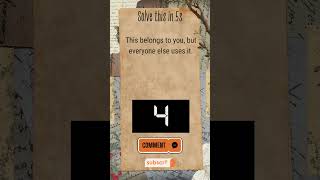 Only 1% Can Solve This #shorts #youtubeshorts #logicpuzzle #brainteaser #99percentfail #only1percent
