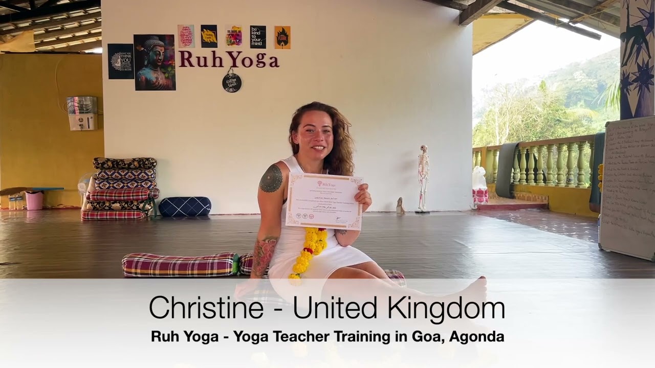 YTT Goa Testimonial -Christine -United Kingdom - Ruh Yoga, Yoga Teacher Training Goa, Agonda