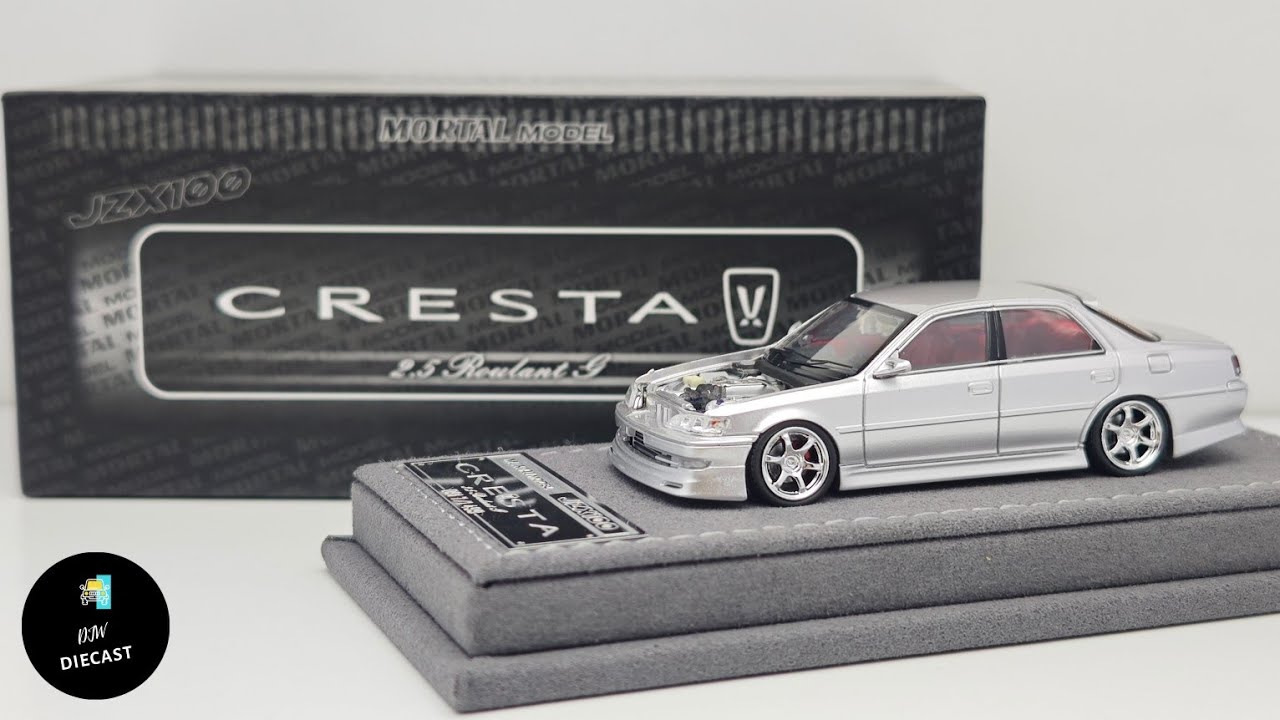 Toyota Cresta JZX100 2.5 Roulant G Silver by Mortal Model 1/64