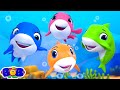 Five Little Sharks Went Swimming One Day More Nursery Rhymes &amp; Baby Songs