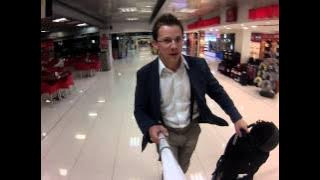 This is how I travel at airports #heelys