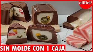 ¡Con 1 CAJA! 4 Postres SIN MOLDE, sin HORNO, Con 1 Sola RECETA para VENDER desde CASA 🤑