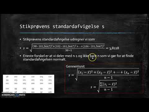 Video: Når standardfejl for middelværdien?