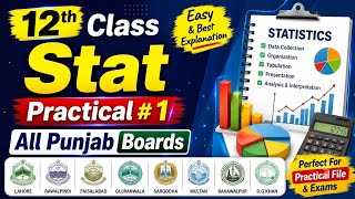 12th Class Stat || Practical # 1 || Very very Important || Urdu / Hindi ||
