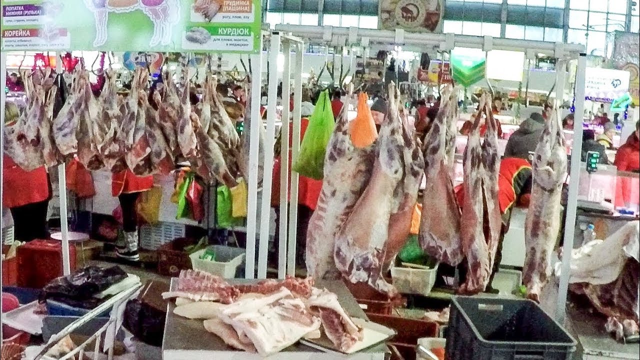 The Biggest Market of Meat, Fish and More in Minsk, Belarus YouTube