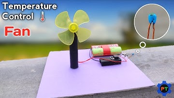 Automatic On-Off🌡️Temperature Control Fan | Science Project | Electronic Project