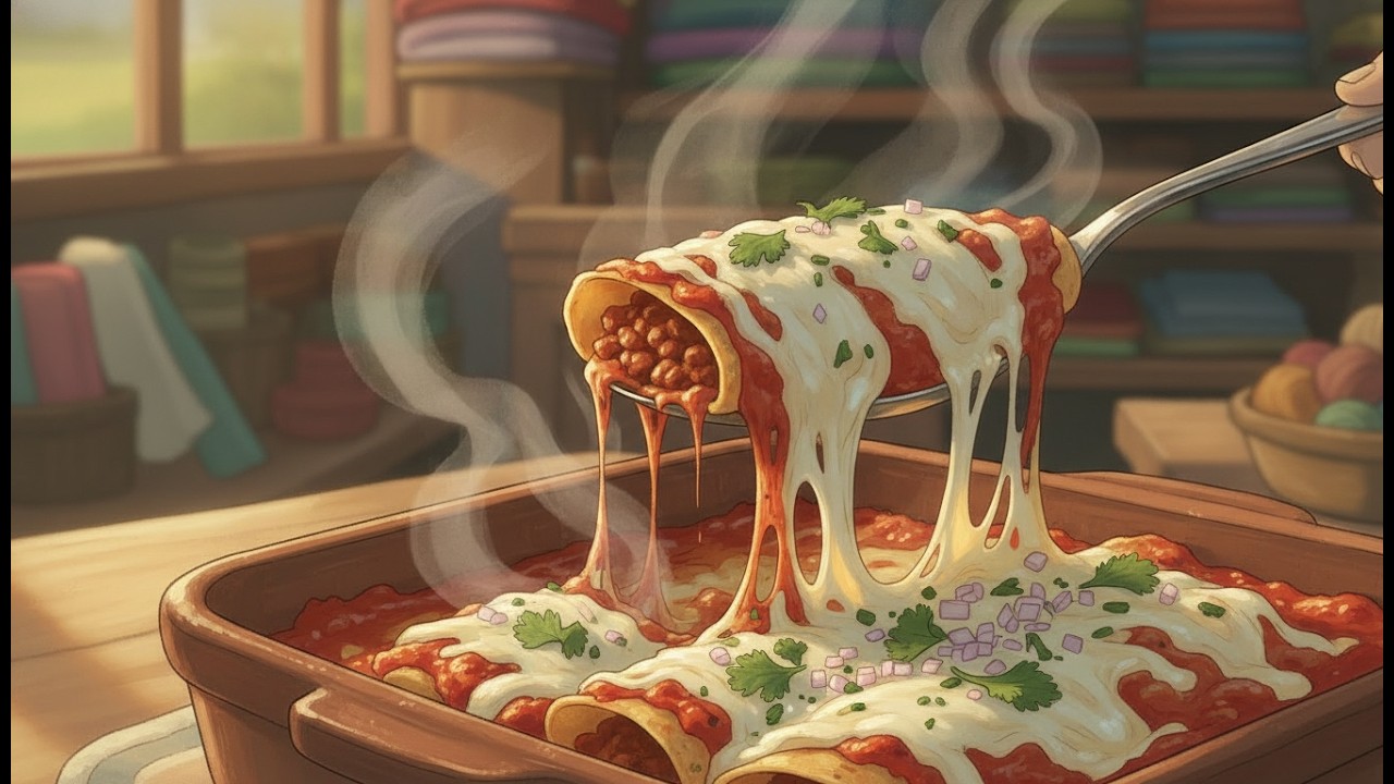 Golden Hour & Homemade Enchiladas in Guanajuato 🇲🇽 | Ghibli Style Animation