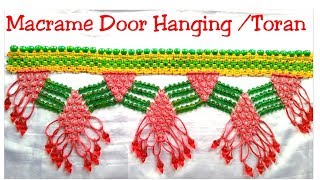 MACRAME TORAN / DOOR HANGING New Design Tutorial in Hindi