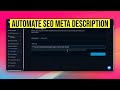SEO Meta Automation with Meta Agent