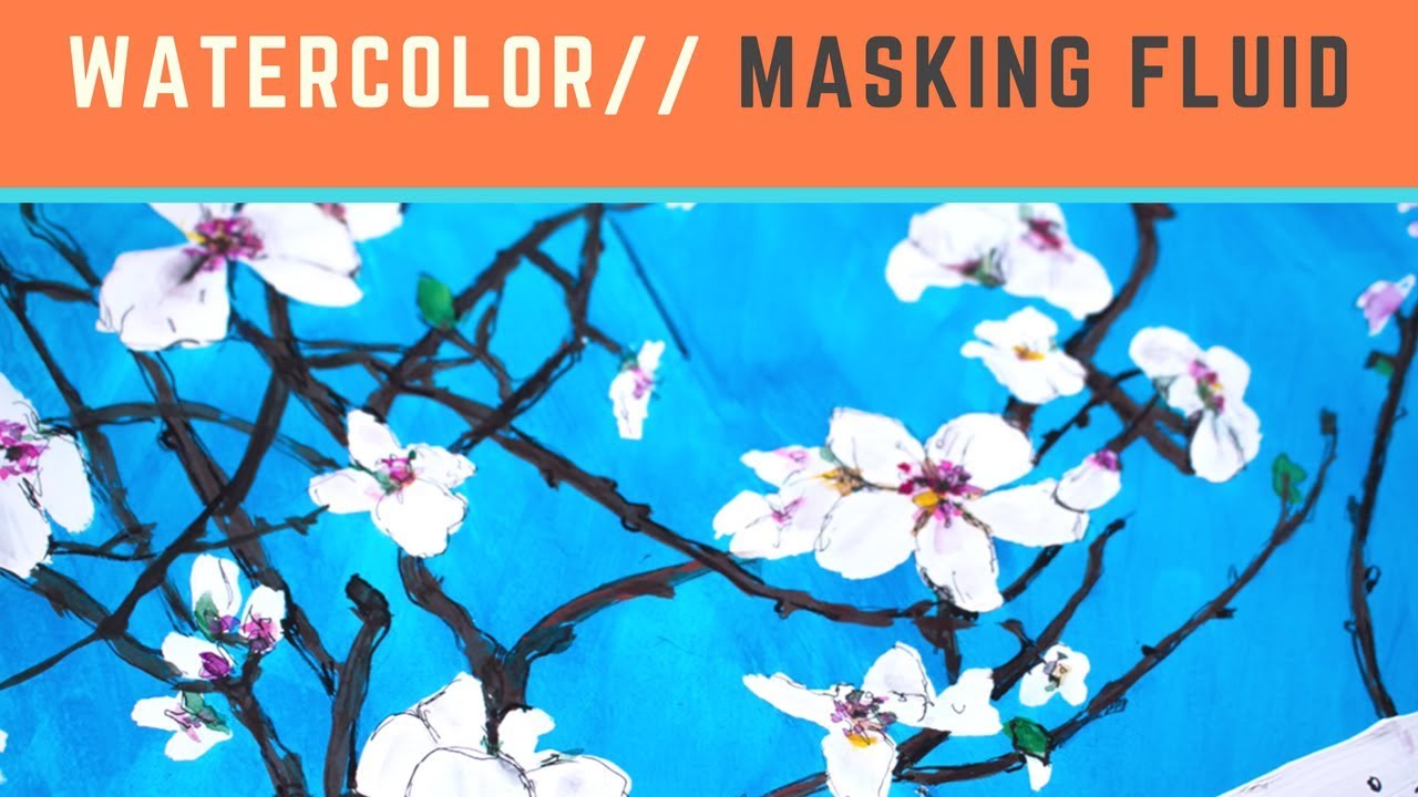 Watercolor Wednesday-Let's Try Drawing Gum aka Masking Fluid - Orange  Spiral Arts