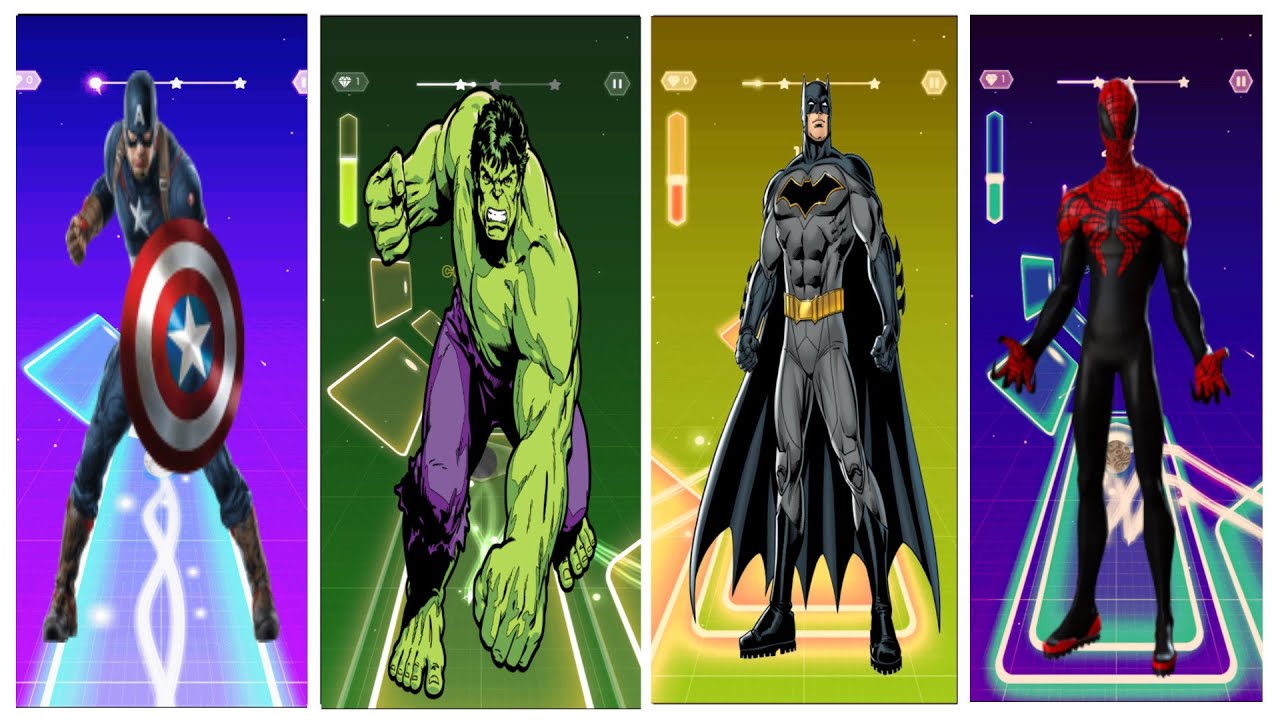 U“Spider-Man, Hulk & Friends Play Tiles Hop (Crazy Combo Edition)”