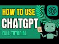 How to use ChatGPT | Full Tutorial 2025 #chatgpt #chatgptvideo