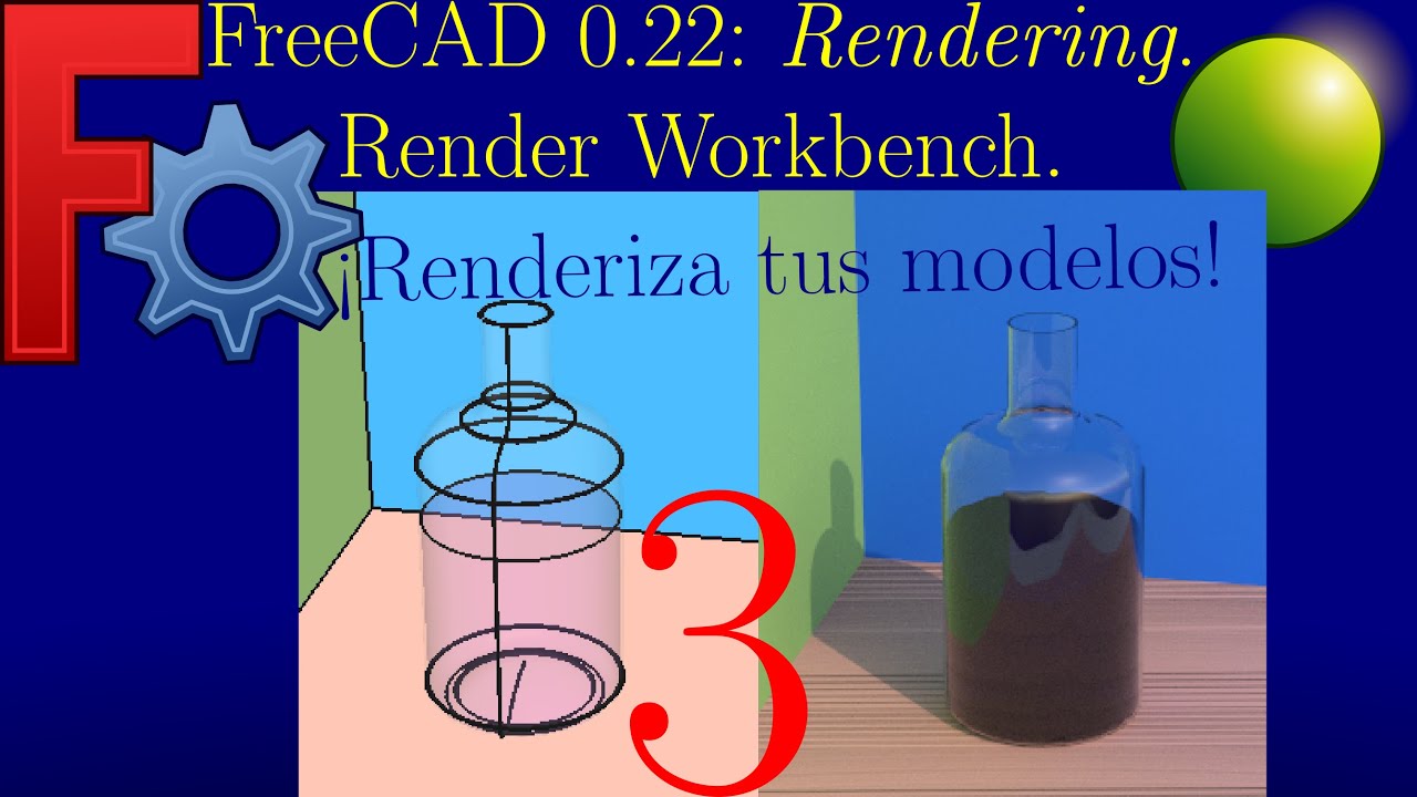 Freecae Rendering FreeCAD 0.22: Rendering (3/3) - YouTube