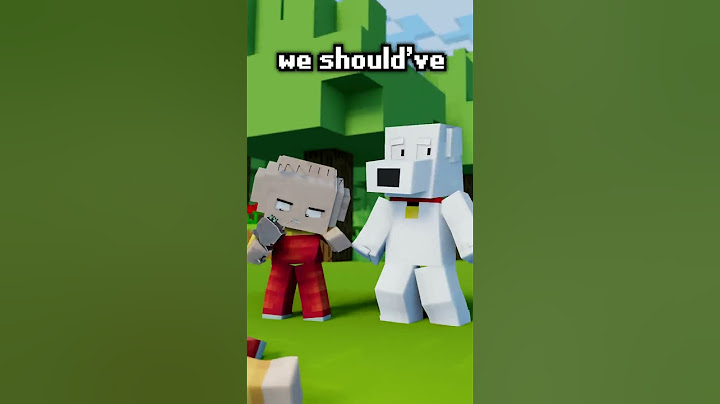 BRIAN and STEWIE in MINECRAFT #shorts