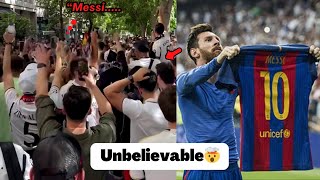 Real Madrid Fans Chanting Messi’s Name Before Bayern Munich Game