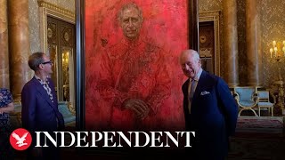 First Look King Unveils Completed Official Portrait Of Himself Since Coronation