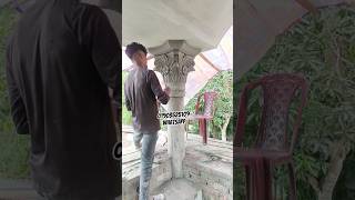 how to make round pillar design #pillar #flowers #bali #cement #viral #shorts #home #design #art