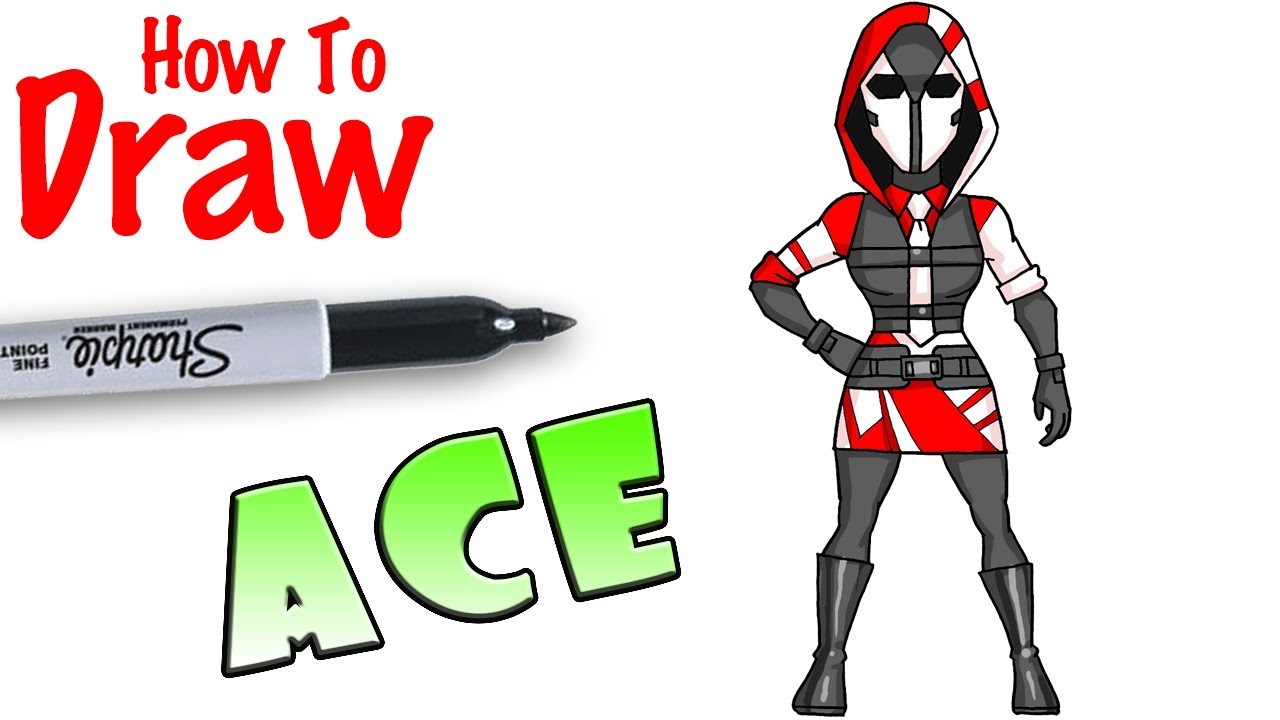 Fortnite Ace Skin Drawing | Free V Bucks Codes Live - 1280 x 720 jpeg 95kB
