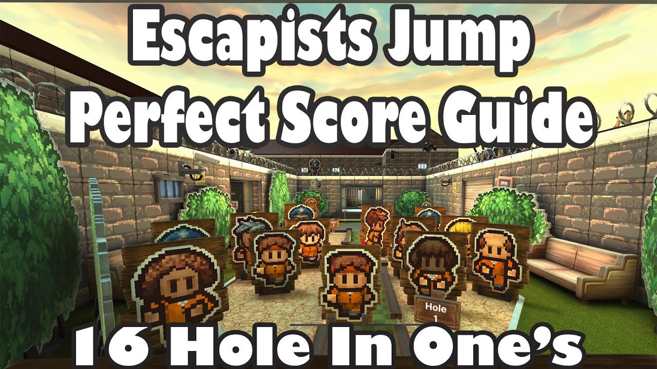 [Golf With Your Friends Jump Guide] Escapists ALL HOLE IN ONES!!! YouTube