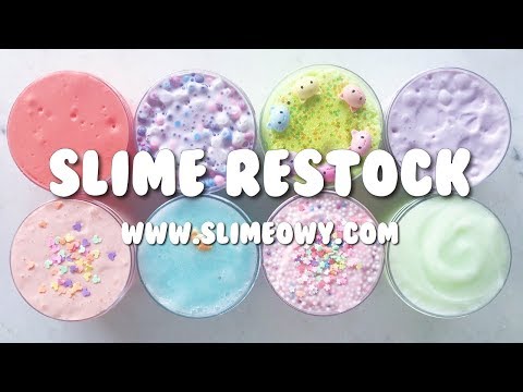 SLIME RESTOCK: JELLY BEAN PAWS! NEW CLOUD, ICEE, AND MORE!