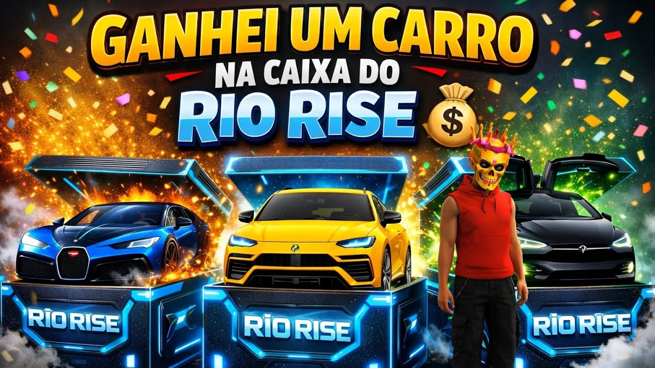 GANHEI UM CARRO NA CAIXA DO RIO RISE 🤑