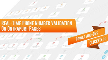 Real Time Phone Number Validations On Ontraport Pages