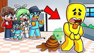 ZACH no Puede Parar de Hacer CACA en Roblox Brookhaven...
