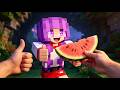 DON'T EAT THE GRASS! 🤮 Finding Giant Watermelon with Xiaojun! (Minecraft Real Life)