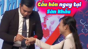 Cô Gái Đứng Hình Khi Chàng Cầu Hôn Bằng Nhẫn Kim Cương Ngay Tại Trường Quay Bạn Muốn Hẹn Hò | BMHH