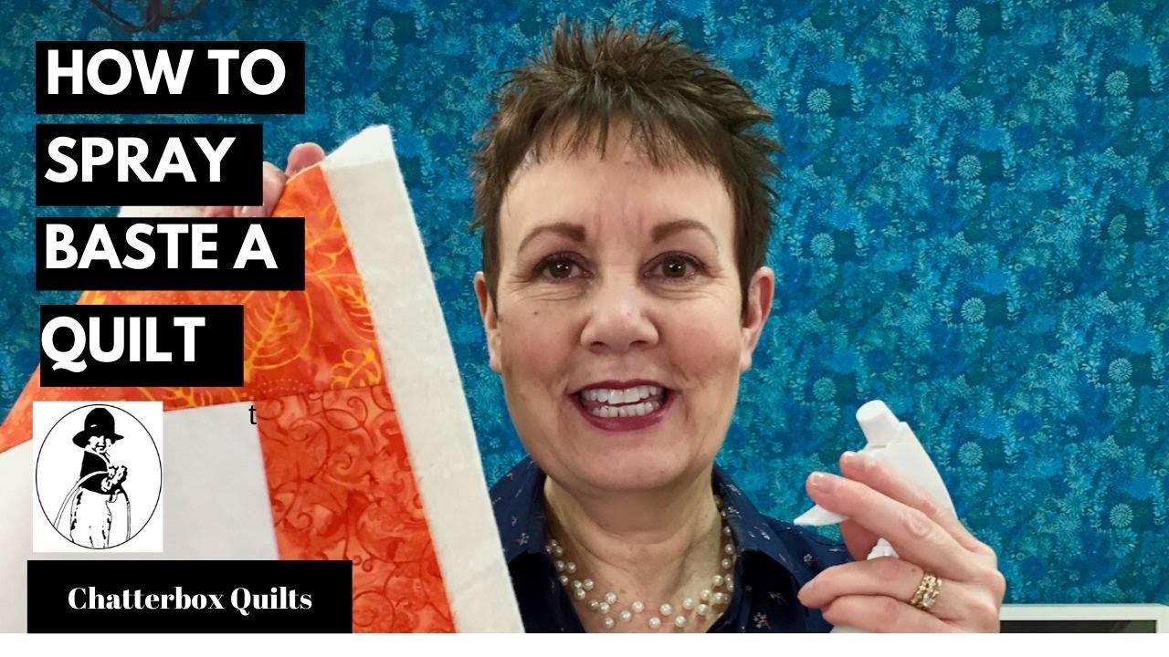 How to Spray Baste a Quilt - YouTube