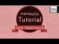 PHP Tutorial: Login mit Registrierung| MySQL | deutsch