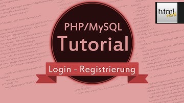 PHP Tutorial: Login mit Registrierung| MySQL | deutsch