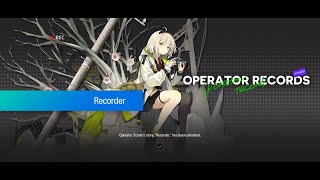 Arknights (Operator Records - Scene)