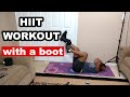 HIIT Workout in a boot. Stay fit with ankle / foot injury ft @KimSaha